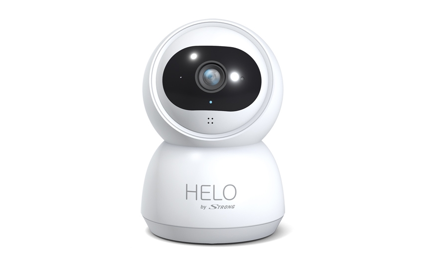 HELO View innendørs sikkerhetskamera inkluderer et 1080P Full HD-kamera, 100% trådløs tilkobling. Lev. tid 5-7 dgr.