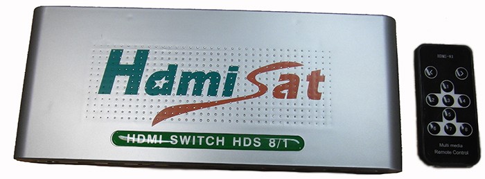 Switch HDMI 8 inn / 1 ut koble til opptil 8 enheter til en HD-TV.