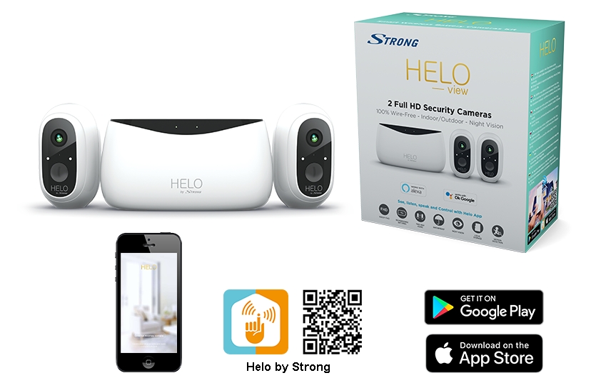 Beskytt familien din med Helo View Kamera Kit. 